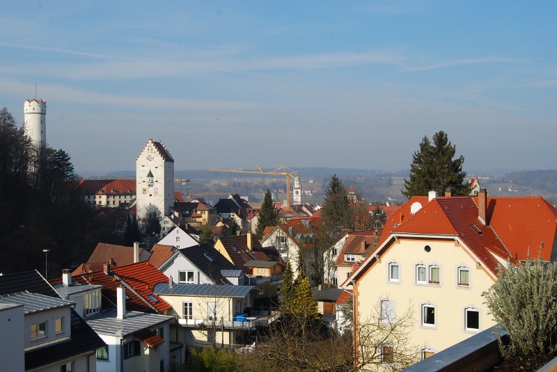 Panoramablick auf den Ravensburger Mehlsack und Obertor