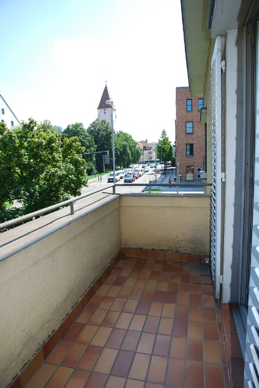 Blick vom Balkon auf das Untertor