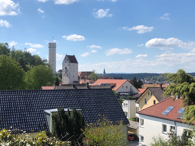 Panoramablick auf Ravensburg und Mehlsackturm