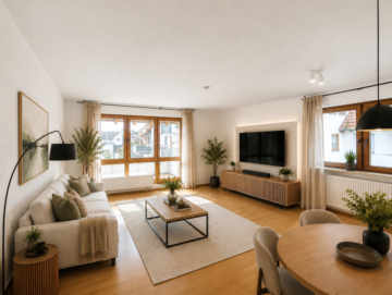 Attraktive 2-Zimmer-Wohnung mit 2 Balkonen und 2 TG-Stellplätzen in Tettnang-Pfingstweid, 88069 Tettnang, Etagenwohnung